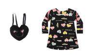 Vestido Infantil Menina Moletom com Bolsa - Elian
