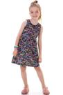 Vestido Infantil Menina Regata Estampa Letters Colorido
