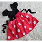 Vestido Infantil Menina Simples Vermelho Bolinhas Brancas (Minnie) Vestido Infantil Menina Simples Vermelho Bolinhas Brancas (Minnie)