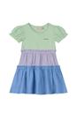 Vestido Infantil Menina Três Marias Rodado Verde Lilás e Azul Cotton Light Carinhoso 98151 Vestido Infantil Menina Três Marias Rodado Verde Lilás e Azul Cotton Light Carinhoso 98151