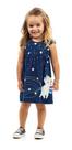 Vestido Infantil Menina Unicórnio Festa Sonho Céu Azul 1 A 3