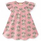 Vestido Infantil Menina Ursinhos Manga Curta Milon