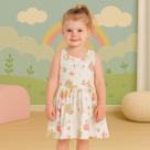 Vestido Infantil Menina Verão Meia Malha Estampado Confortavel Moderno Brandili 80185 Vestido Infantil Menina Verão Meia Malha Estampado Confortavel Moderno Brandili 80185