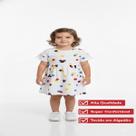 Vestido infantil minnie bolinha disney brandilli tamanho: 03 ano
