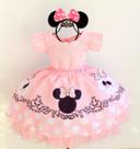 Vestido Infantil Minnie Rosa Festa Temática E Tiara Vestido Infantil Minnie Rosa Festa Temática E Tiara