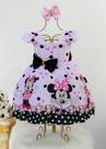 Vestido Infantil Minnie Rosa Festa Temática E Tiara Vestido Infantil Minnie Rosa Festa Temática E Tiara