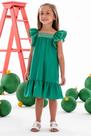 Vestido Infantil Mon Sucré Verde Com Bordado