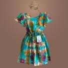 Vestido Infantil Origami Floral - Conforto e Estilo para o Dia a Dia