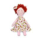Vestido Infantil para Bebê de 6 Meses + Boneca de Pano + Laço de Cabelo - 078-6MJOANINHA