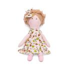 Vestido Infantil para Bebê de 9 Meses + Boneca de Pano + Laço de Cabelo - 087-9MJOANINHA