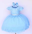 Vestido Infantil Para Festa Luxo Daminha Casamento Super Oferta E Tiara