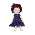 Vestido Infantil para Menina de 6 Anos + Boneca de Pano + Laço de Cabelo - 092-6ACEREJA