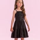 Vestido Infantil Petit Cherie de Alcinha Estampa Bordado