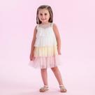 Vestido Infantil Petit Cherie Regata em Tule Colorido