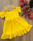 Vestido Infantil Pop Colors Malu Amarelo Tam. 2 a 8 Anos Vestido Infantil Pop Colors Malu Amarelo Tam. 2 a 8 Anos