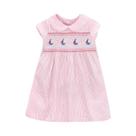 Vestido Infantil Rosa Com Gola Peter Pan Little Maven Vestido De Festa De Verão Para Meninas