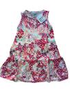 Vestido Infantil Rosa Estampado Verão Saia Rodada Leve Malwee