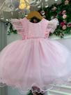 Vestido Infantil Rosa Princesa Ana Liz - Elegância e Conforto