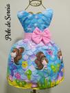 Vestido Infantil Sereia Tamanho P
