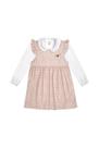 Vestido Infantil Soft Fex e Camisa Tecido Alfaiataria Glinny Tamanho:2 Vestido Infantil Soft Fex e Camisa Tecido Alfaiataria Glinny Tamanho:2