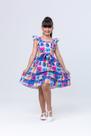 Vestido Infantil Stitch Azul Vestido Infantil Stitch Azul
