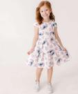 Vestido Infantil Stitch Manga Curta Disney Tam 4 a 10-16037
