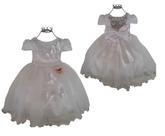 Vestido infantil super luxo festa batizado daminha branco borboleta Vestido infantil super luxo festa batizado daminha branco borboleta