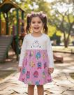 Vestido Infantil Tamanho 03 Manga Longa Kyly/Milon/Disney