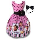 Vestido Infantil Temático A Casa Magica De Gaby Luxo + Tiara