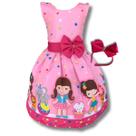 Vestido Infantil Temático Circo Meninas Palhacinhas