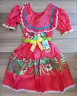 Vestido Infantil Temático Festa Junina Julina Xadrez São João Cores Variadas Tamanho 6