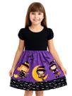 Vestido Infantil Temático Halloween Bruxinhas