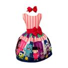 Vestido Infantil Temático Monstros S.A Rosa Luxo Vestido Infantil Temático Monstros S.A Rosa Luxo