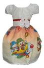 Vestido Infantil Temático Palhaço Patati Patata Festa