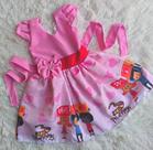 Vestido Infantil Temático Simples 3 Palavrinhas Vestido Infantil Temático Simples 3 Palavrinhas