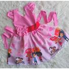 Vestido Infantil Temático Simples 3 Palavrinhas