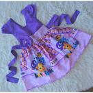 Vestido Infantil Temático Simples Bolofofo Roxo