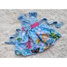 Vestido Infantil Temático Simples Fundo do Mar