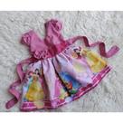 Vestido Infantil Temático Simples Princesas Disney RF02 Vestido Infantil Temático Simples Princesas Disney RF02