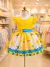 Vestido Infantil Temático Simples Raio de Sol