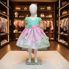 Vestido Infantil Temático Simples Tiana a Princesa e o Sapo Adulta