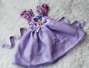 Vestido Infantil Tule Temático Bolofofo Lilas