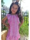 Vestido Infantil Verão em Tela Estampada Com Forro - Kiki Xodó