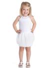 Vestido Infantil Verão em Tule Branco - Gueda