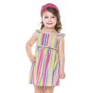 Vestido Infantil Verão Listras - Fakini