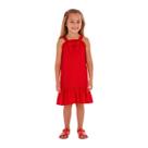 Vestido infantil vermelho laço 3127060