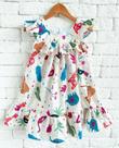 Vestido Infantil Zoológico Presente Para Menina Animais