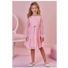 Vestido Inverno Em Tule Coração INFANTI Cor:RosaTamanho:4