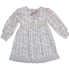 Vestido Inverno Infantil Folhagem Tule Kiki Xodó