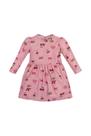 Vestido Inverno Manga Longa Flanelado boca grande -